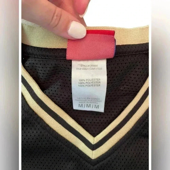 Reebok New Orleans Saints McAllister Women’s Jersey Dress Size Medium - Picture 3 of 8